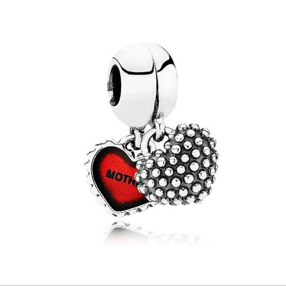 💛 Pandora Sterling Silver Piece of My Heart  Mother Charm - Picture 3 of 4